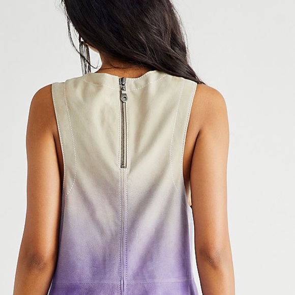 FP GOAT LEATHER SUEDE MOON BEAM MINI DRESS SZ S - Picture 8 of 16